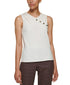 Petite Sleeveless Mix Media Top